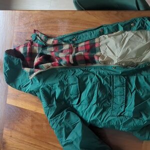 Vintage Plaid Wool Lined Parka Woolrich Made in USA